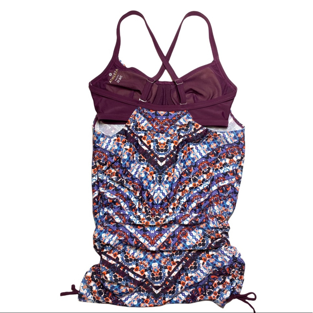 ATHLETA Marrakesh Side Scrunch Tankini Swim Top - Picture 7 of 16